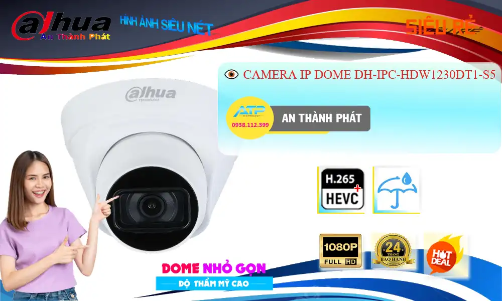 DH-IPC-HDW1230DT1-S5 sắc nét Dahua