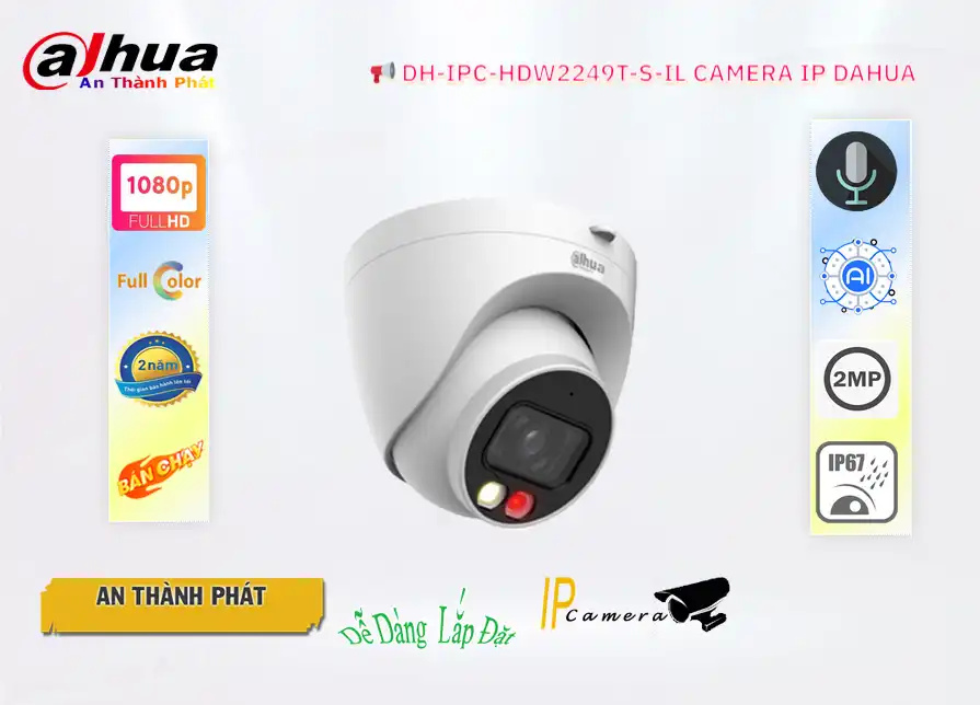 DH-IPC-HDW2249T-S-IL sắc nét Dahua