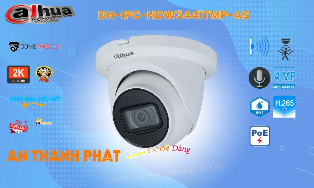 Điểm nổi bật camera ip Dahua DH-IPC-HDW3441TMP-AS