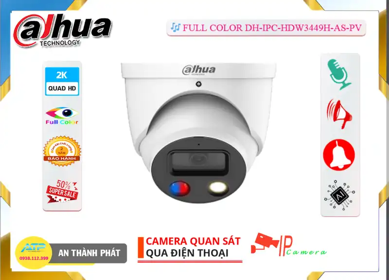 DH-IPC-HDW3449H-AS-PV sắc nét Dahua