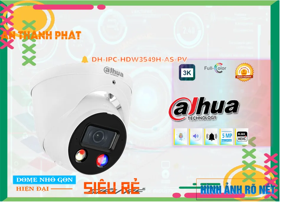 Camera Dahua DH-IPC-HDW3549H-AS-PV,thông số DH-IPC-HDW3549H-AS-PV,DH-IPC-HDW3549H-AS-PV Giá rẻ,DH IPC HDW3549H AS