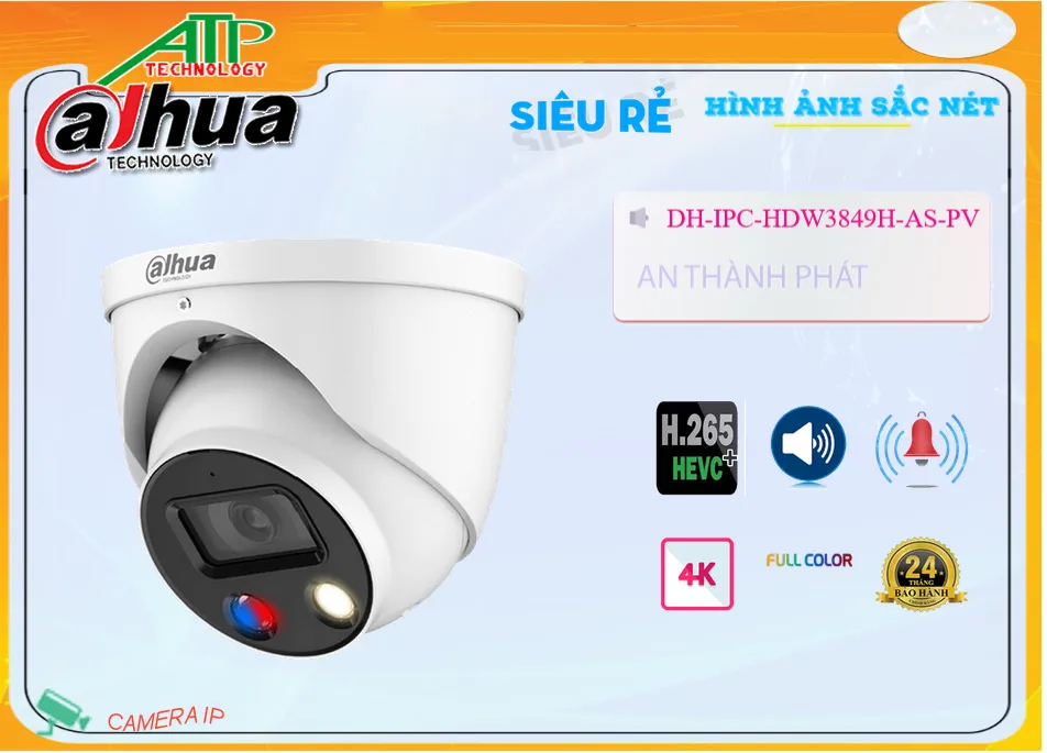 Camera DH-IPC-HDW3849H-AS-PV  Dahua