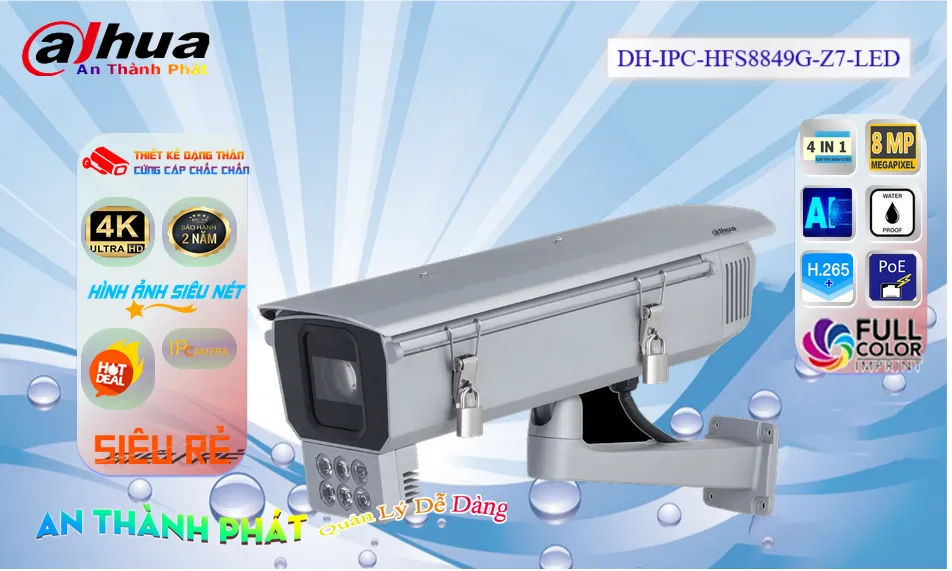 Camera  Dahua DH-IPC-HFS8849G-Z7-LED