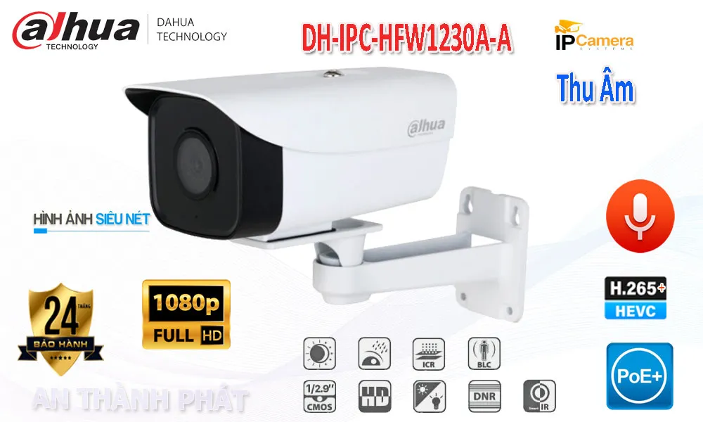 Điểm nổi bật camera ip DH-IPC-HFW1230A-A