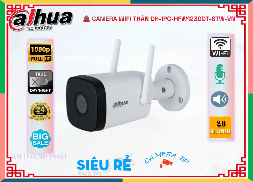 Camera Dahua DH-IPC-HFW1230DT-STW-VN,thông số DH-IPC-HFW1230DT-STW-VN,DH IPC HFW1230DT STW VN,Chất Lượng