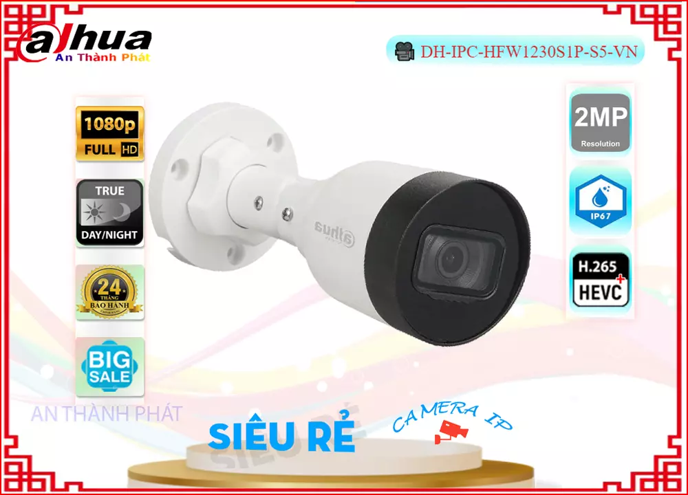 Camera IP Dahua DH-IPC-HFW1230S1P-S5-VN,Chất Lượng DH-IPC-HFW1230S1P-S5-VN,DH-IPC-HFW1230S1P-S5-VN Công Nghệ