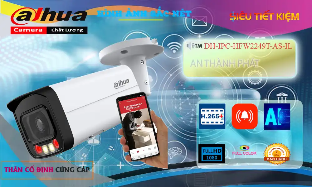 DH-IPC-HFW2249T-AS-IL sắc nét Dahua