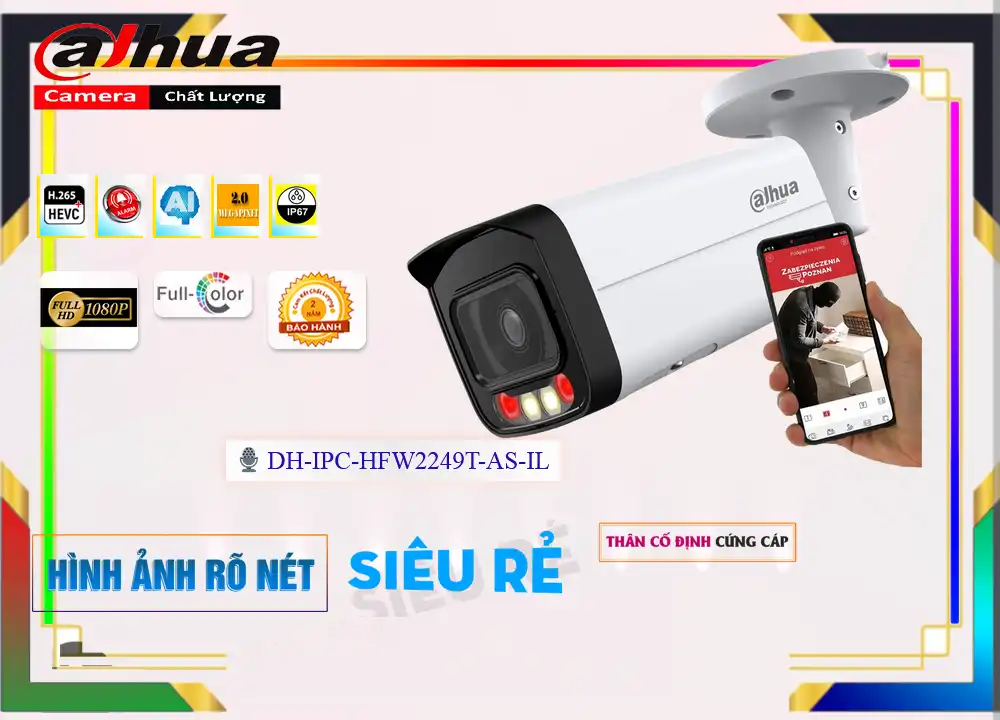 Camera IP Dahua DH-IPC-HFW2249T-AS-IL,Giá DH-IPC-HFW2249T-AS-IL,phân phối