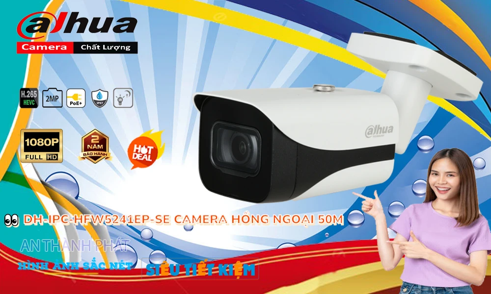 DH-IPC-HFW5241EP-SE sắc nét Dahua DH-IPC-HFW5241EP-SE sắc nét Dahua
