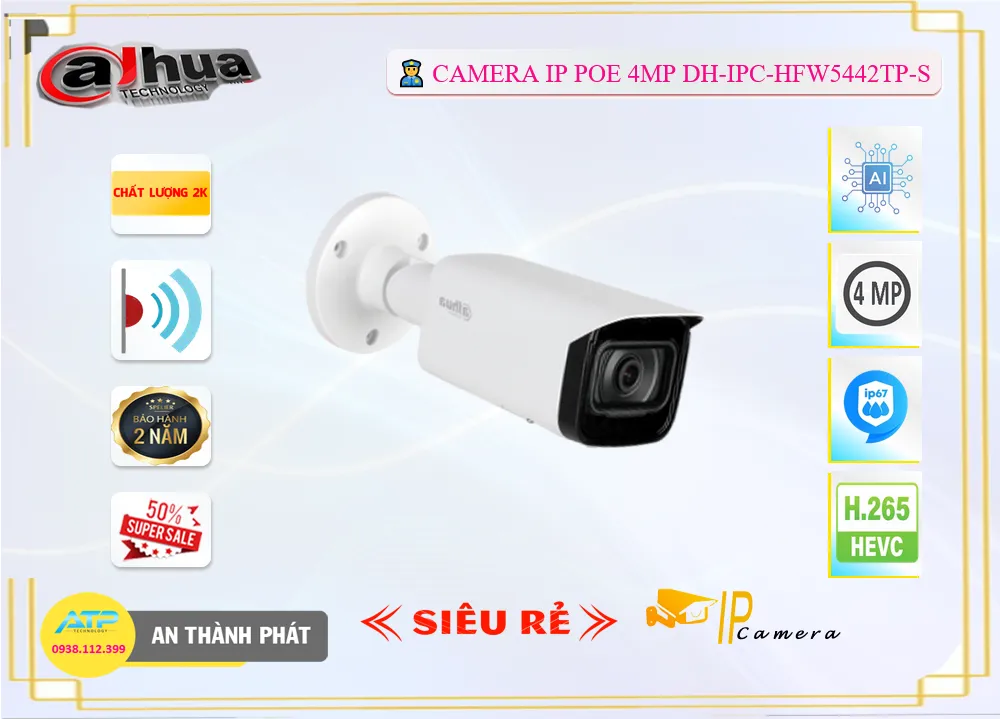 DH-IPC-HFW5442TP-S Camera IP Chất Lượng 2K,DH-IPC-HFW5442TP-S Giá Hấp Dẫn,DH-IPC-HFW5442TP-S Giá Thấp Nhất,Thông số DH-IPC-HFW5442TP-S Công Nghệ POE ,Phân phối rẻ DH-IPC-HFW5442TP-S,Giá Phân Phối DH-IPC-HFW5442TP-S 4.0 MP Độ phân giải Ultra 2k ,Phân Phối Sỉ ,DH-IPC-HFW5442TP-S Bán Sỉ,Giá Bán DH-IPC-HFW5442TP-S,Công ty bán DH-IPC-HFW5442TP-S,thông số DH-IPC-HFW5442TP-S,DH-IPC-HFW5442TP-S Chất lượng nhất,DH-IPC-HFW5442TP-S giá kỹ thuật