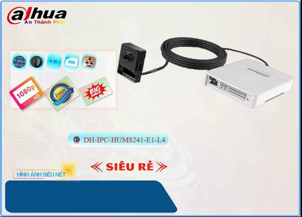 Bộ kit camera Dahua DH-IPC-HUM8241-E1-L4,Giá DH-IPC-HUM8241-E1-L4,phân phối