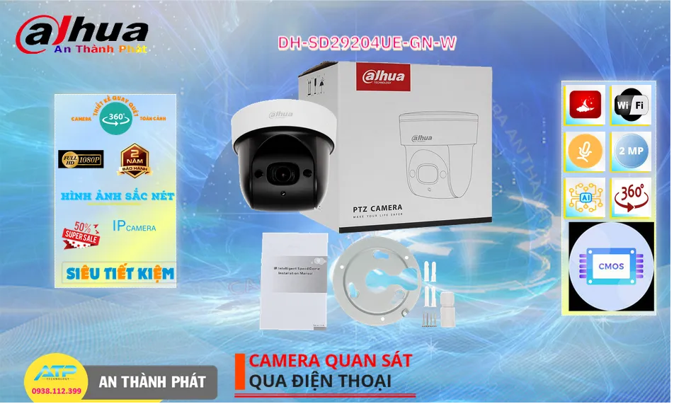 Camera DH-SD29204UE-GN-W  Dahua Thiết kế Đẹp