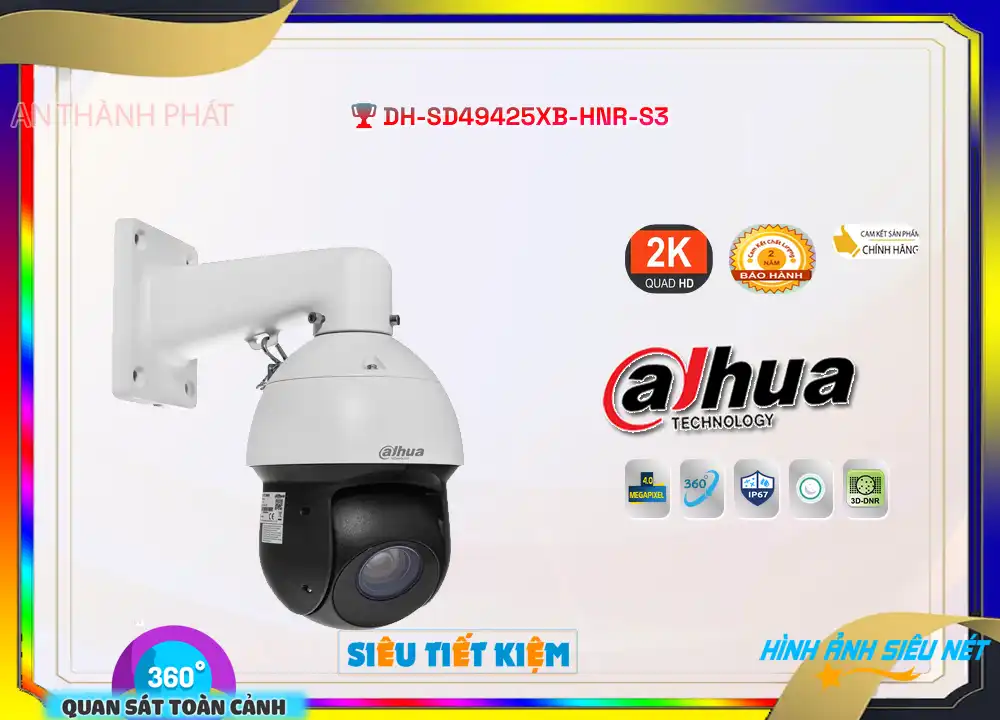 Camera DH-SD49425XB-HNR-S3 Speedom Dahua,thông số DH-SD49425XB-HNR-S3,DH-SD49425XB-HNR-S3 Giá rẻ,DH SD49425XB HNR
