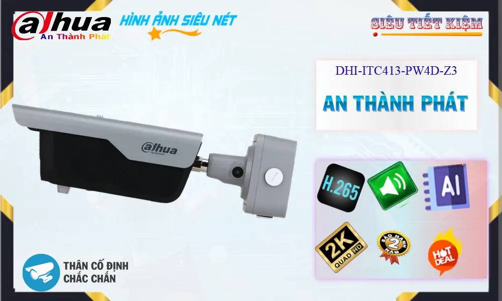 Camera Dahua DHI-ITC413-PW4D-IZ3,DHI ITC413 PW4D IZ3,Giá Bán DHI-ITC413-PW4D-IZ3,DHI-ITC413-PW4D-IZ3 Giá Khuyến
