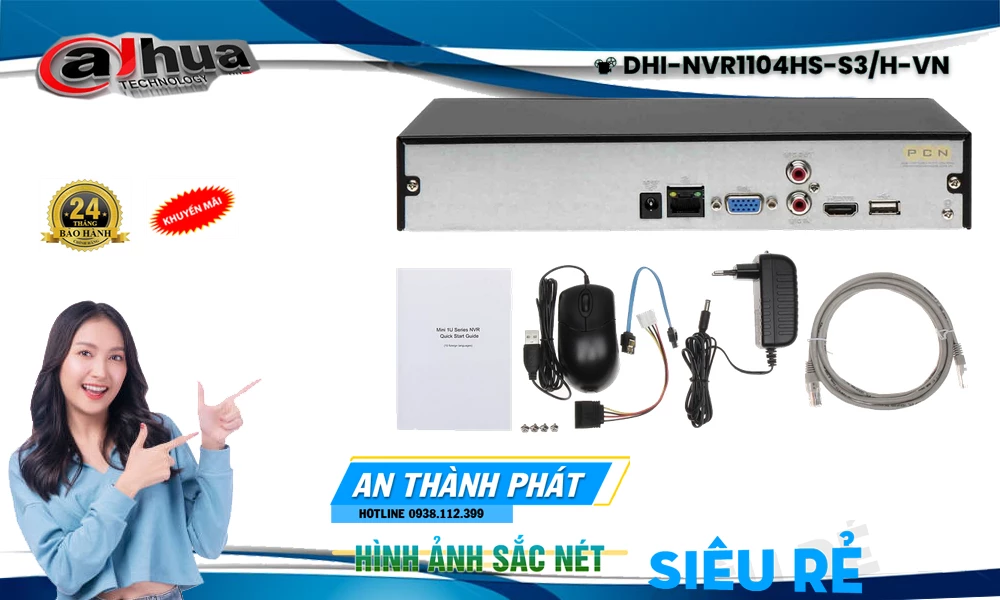 ✓ DHI-NVR1104HS-S3/H Đầu Ghi  Dahua