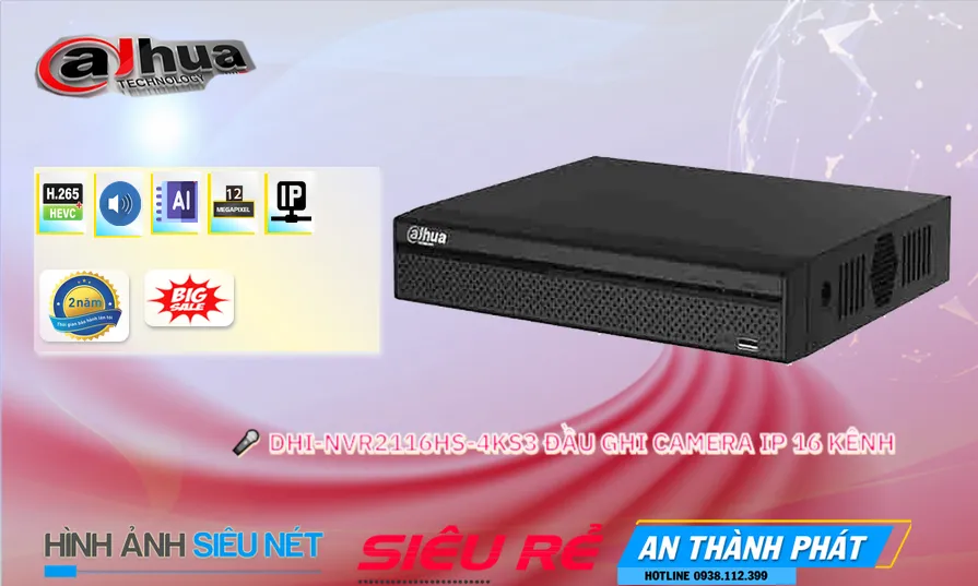 Đầu ghi Dahua DHI-NVR2116HS-4KS3 Mẫu Đẹp Đầu ghi Dahua DHI-NVR2116HS-4KS3 Mẫu Đẹp
