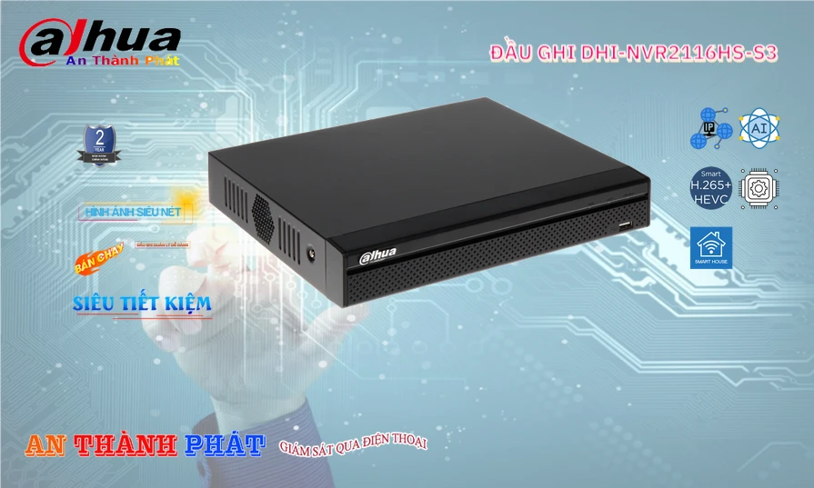 DHI-NVR2116HS-S3 sắc nét Dahua DHI-NVR2116HS-S3 sắc nét Dahua
