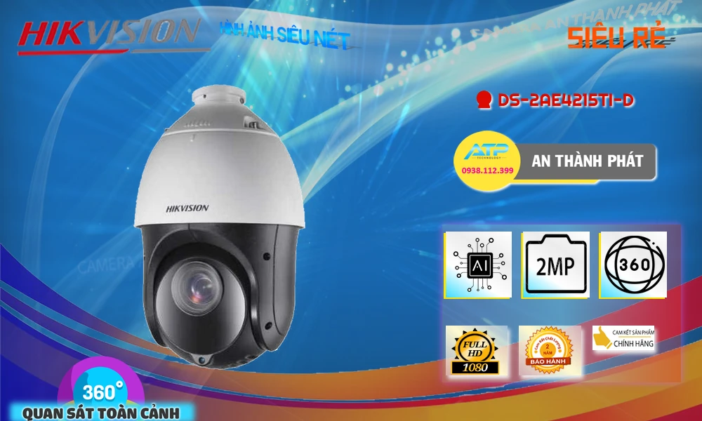 DS-2AE4215TI-D sắc nét Hikvision DS-2AE4215TI-D sắc nét Hikvision