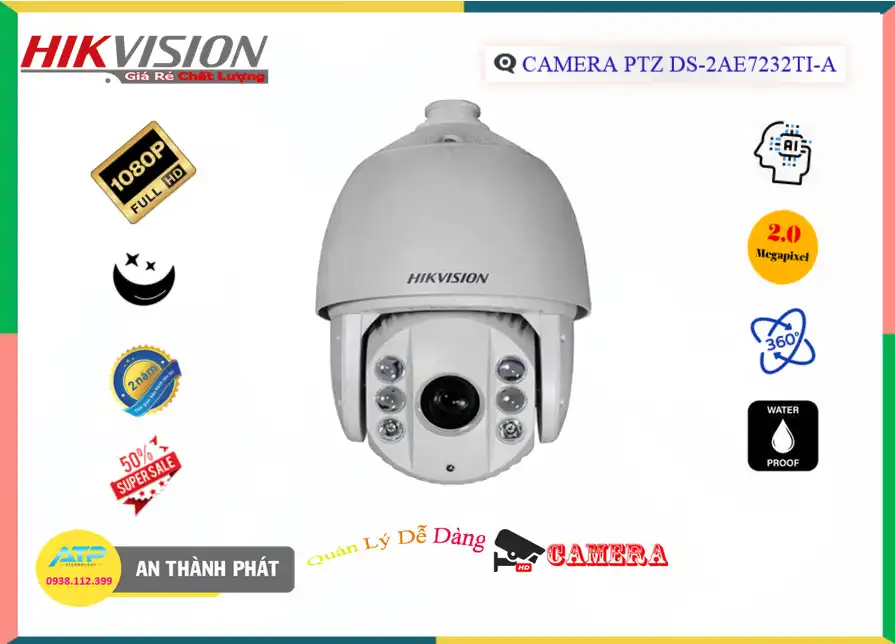 Camera DS-2AE7232TI-A Xoay Zoom,thông số DS-2AE7232TI-A,DS-2AE7232TI-A Giá rẻ,DS 2AE7232TI A,Chất Lượng