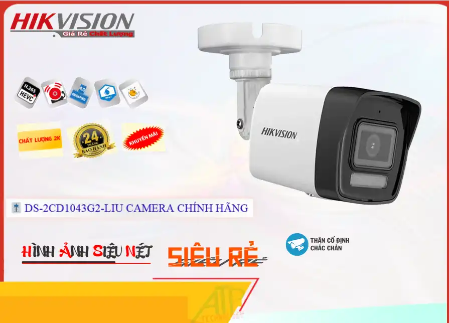 Camera DS-2CD1043G2-LIU Hikvision,Giá DS-2CD1043G2-LIU,phân phối DS-2CD1043G2-LIU,DS-2CD1043G2-LIUBán Giá Rẻ,Giá Bán