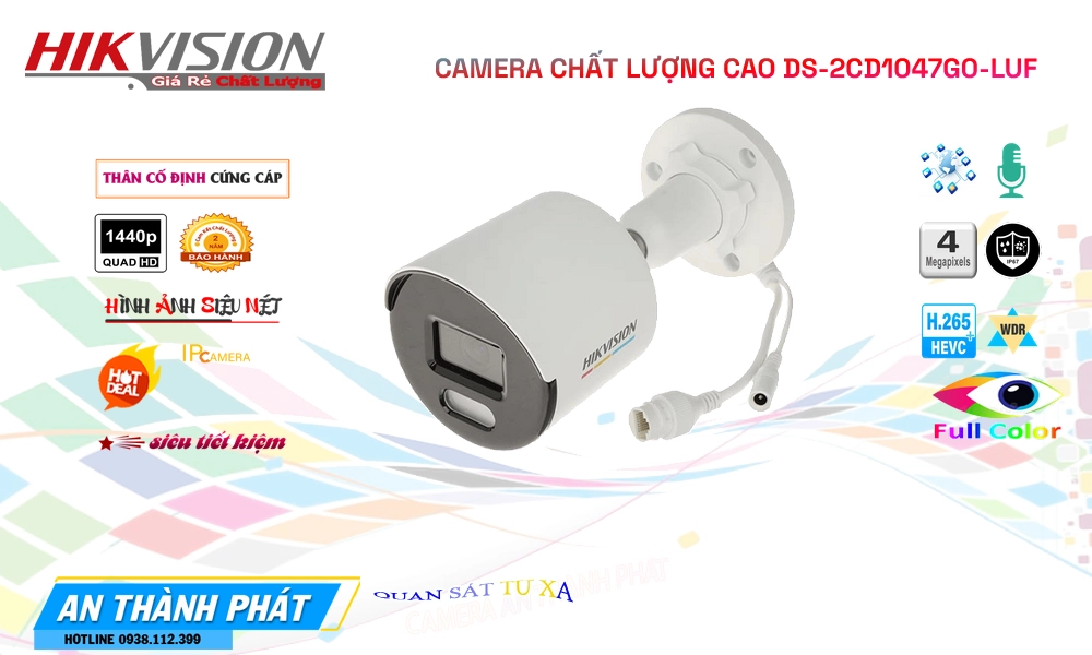 Camera Hikvision DS-2CD1047G0-LUF ✲