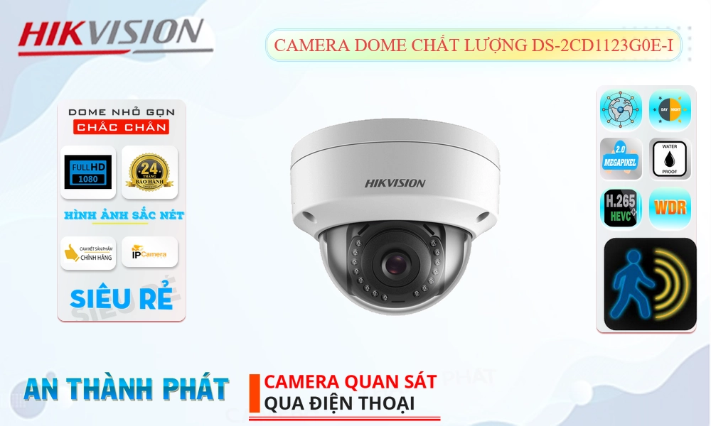 DS-2CD1123G0E-I Cấp Nguồ Qua Dây Mạng Camera Giám Sát Đang giảm giá ✲