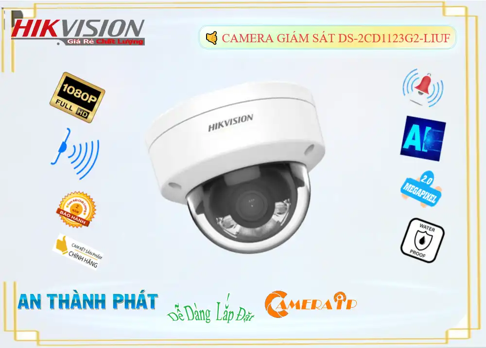DS-2CD1123G2-LIUF sắc nét Hikvision