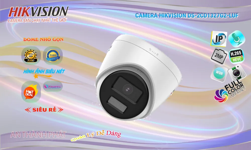 Camera DS-2CD1327G2-LUF  Hikvision