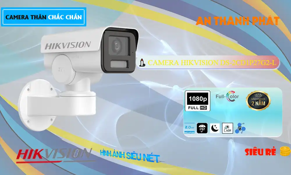 Camera Hikvision DS-2CD1P27G2-L