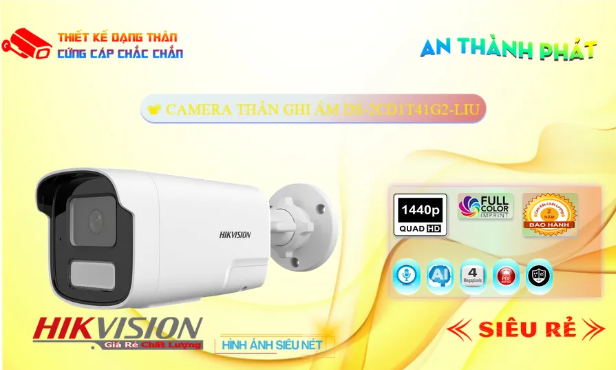 Camera Hikvision DS-2CD1T41G2-LIU Camera Hikvision DS-2CD1T41G2-LIU