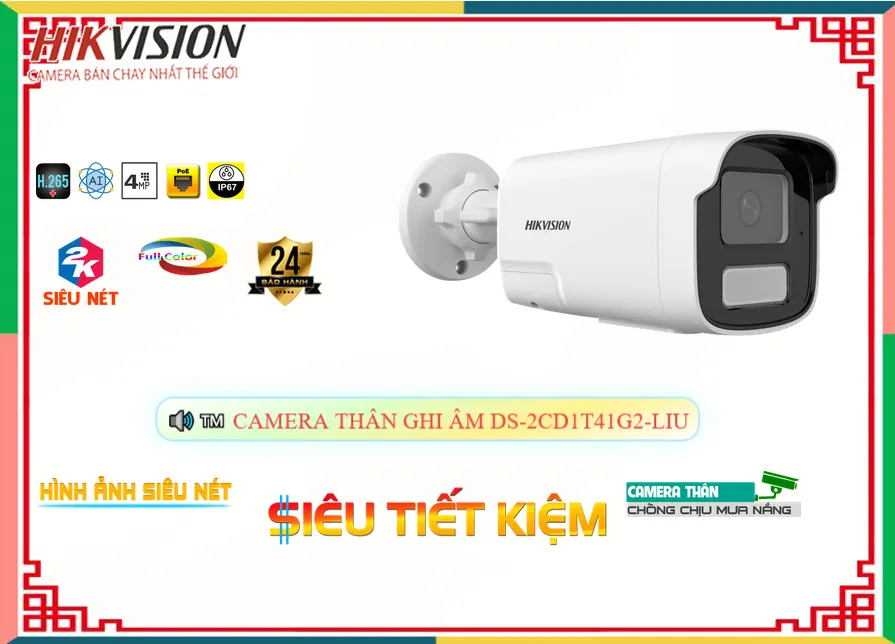 Camera Hikvision DS-2CD1T41G2-LIU Camera Hikvision DS-2CD1T41G2-LIU