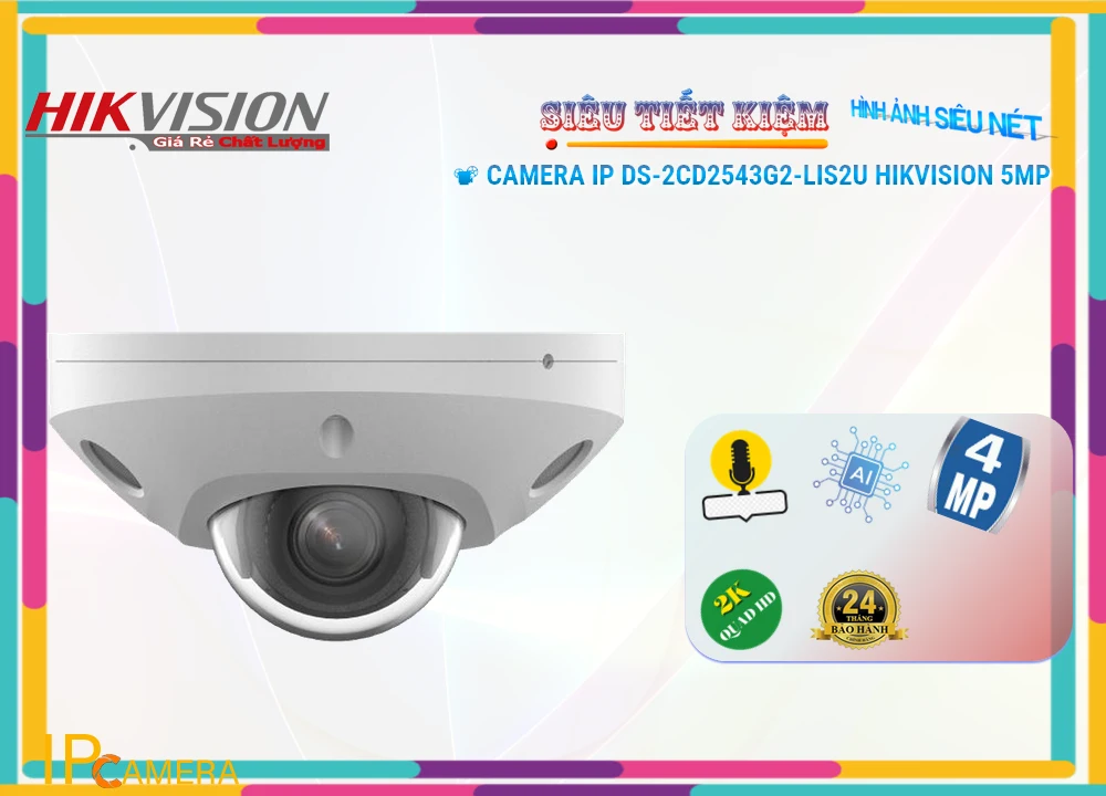 Camera IP HIKVISION DS-2CD2543G2-LIS2U 4MP,thông số Thiết Bị Camera DS-2CD2543G2-LIS2U,DS-2CD2543G2-LIS2U Giá Hấp Dẫn,Thông số DS-2CD2543G2-LIS2U Ultra 2k 0 MP