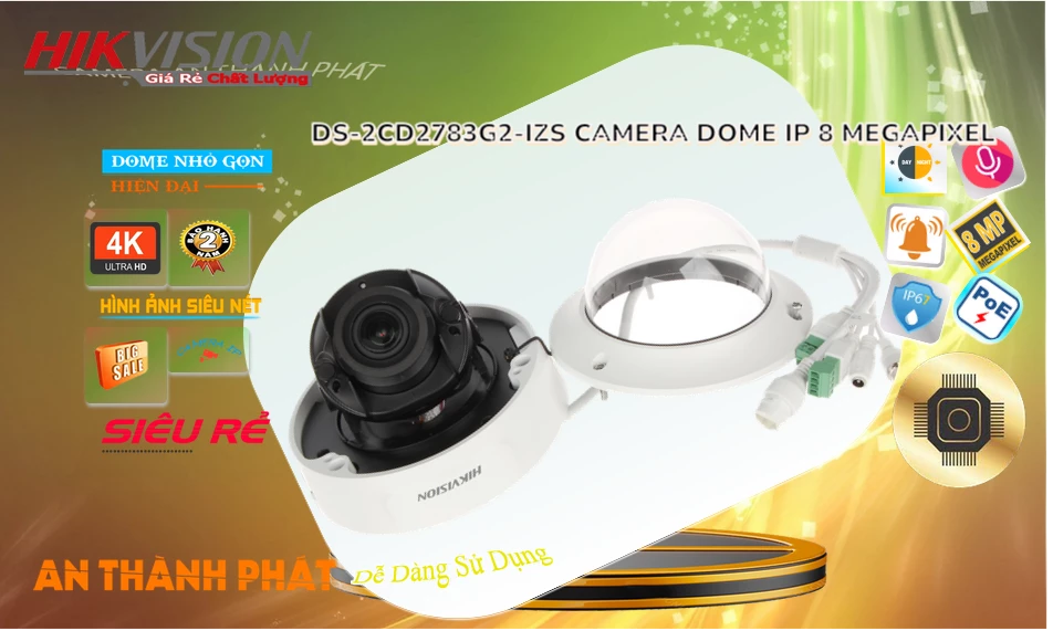 Camera An Ninh  Hikvision DS-2CD2783G2-IZS Hình Ảnh Đẹp