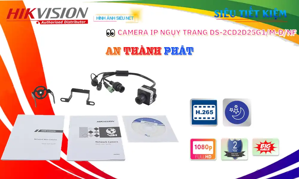DS-2CD2D25G1/M-D/NF sắc nét Hikvision