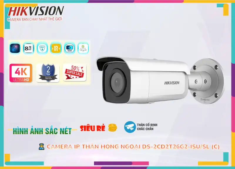 Camera Hikvision DS-2CD2T26G2-ISU/SL (C),DS-2CD2T26G2-ISU/SL (C) Tiết kiệm, Loại Camera Giá re DS-2CD2T26G2-ISU/SL (C) Giá rẻ nhất,DS-2CD2T26G2-ISU/SL (C) Cấp Nguồ Qua Dây Mạng  sale mạnh,DS-2CD2T26G2-ISU/SL (C) Giá chiết khấu,phân phối DS-2CD2T26G2-ISU/SL (C) FULL HD 1080P 2.0 megapixel ,Nơi Lắp DS-2CD2T26G2-ISU/SL (C),DS-2CD2T26G2-ISU/SL (C) Tiết kiệm,DS-2CD2T26G2-ISU/SL (C) Giá rẻ nhất