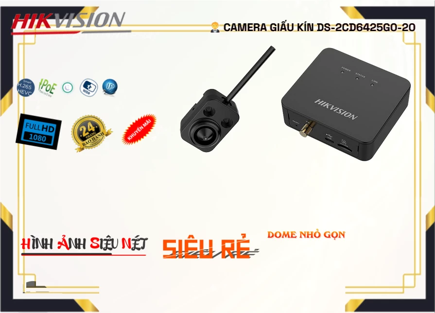 DS 2CD6425G0 20,Camera Ngụy Trang Hikvision DS-2CD6425G0-20,Chất Lượng DS-2CD6425G0-20,Giá DS-2CD6425G0-20,phân phối