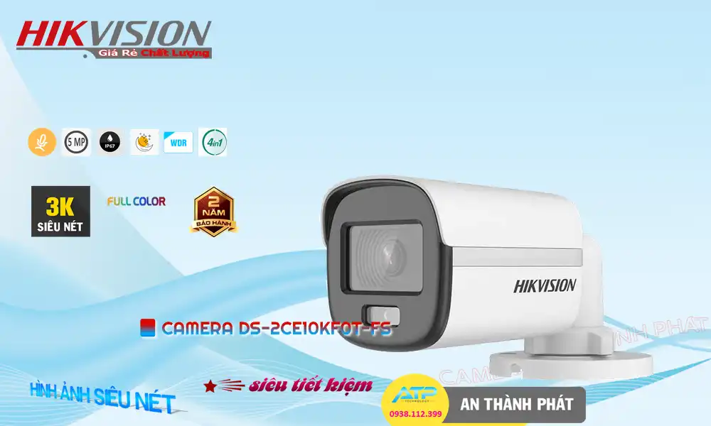 DS-2CE10KF0T-FS sắc nét Hikvision