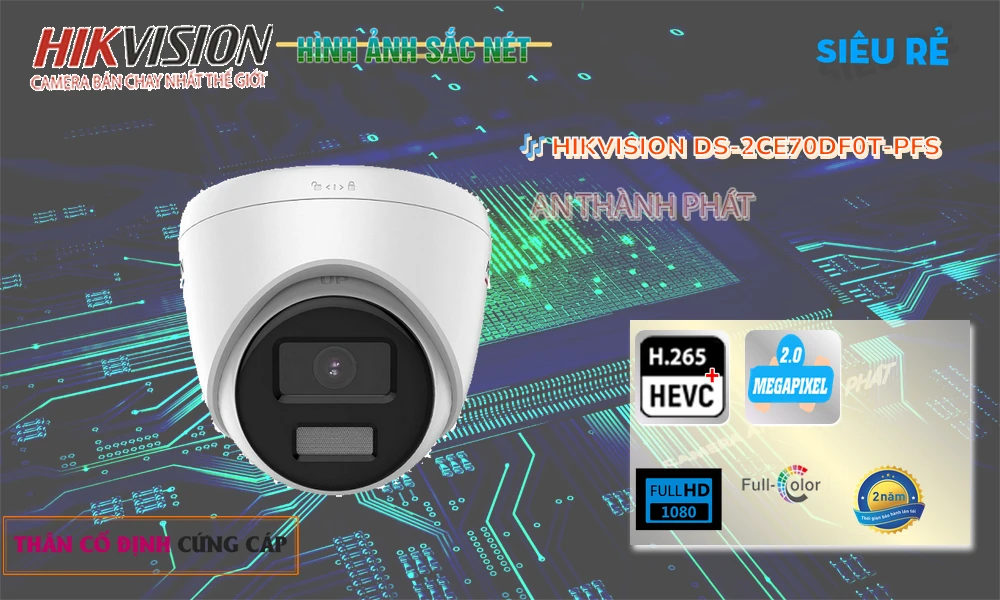 DS-2CE70DF0T-PFS sắc nét Hikvision