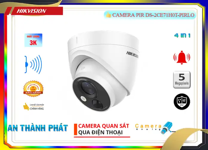 ➠  DS-2CE71H0T-PIRLO sắc nét Hikvision