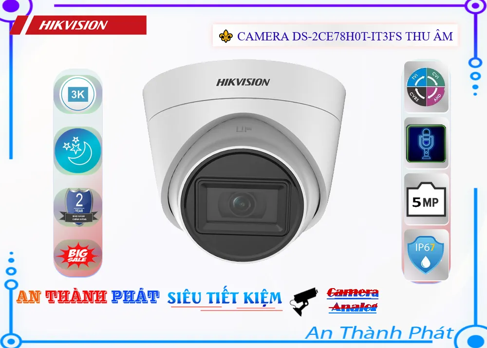 Camera DS-2CE78H0T-IT3FS Độ Nét Cao,Giá DS-2CE78H0T-IT3FS,phân phối DS-2CE78H0T-IT3FS,DS-2CE78H0T-IT3FSBán Giá Rẻ,Giá