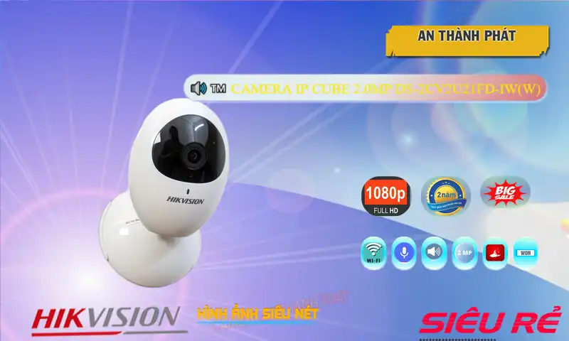 Camera Hikvision DS-2CV2U21FD-IW(W)