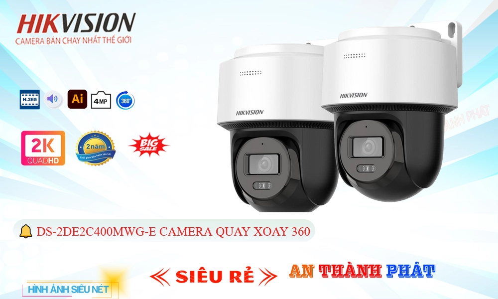 ✅ Hikvision DS-2DE2C400MWG-E Sắc Nét
