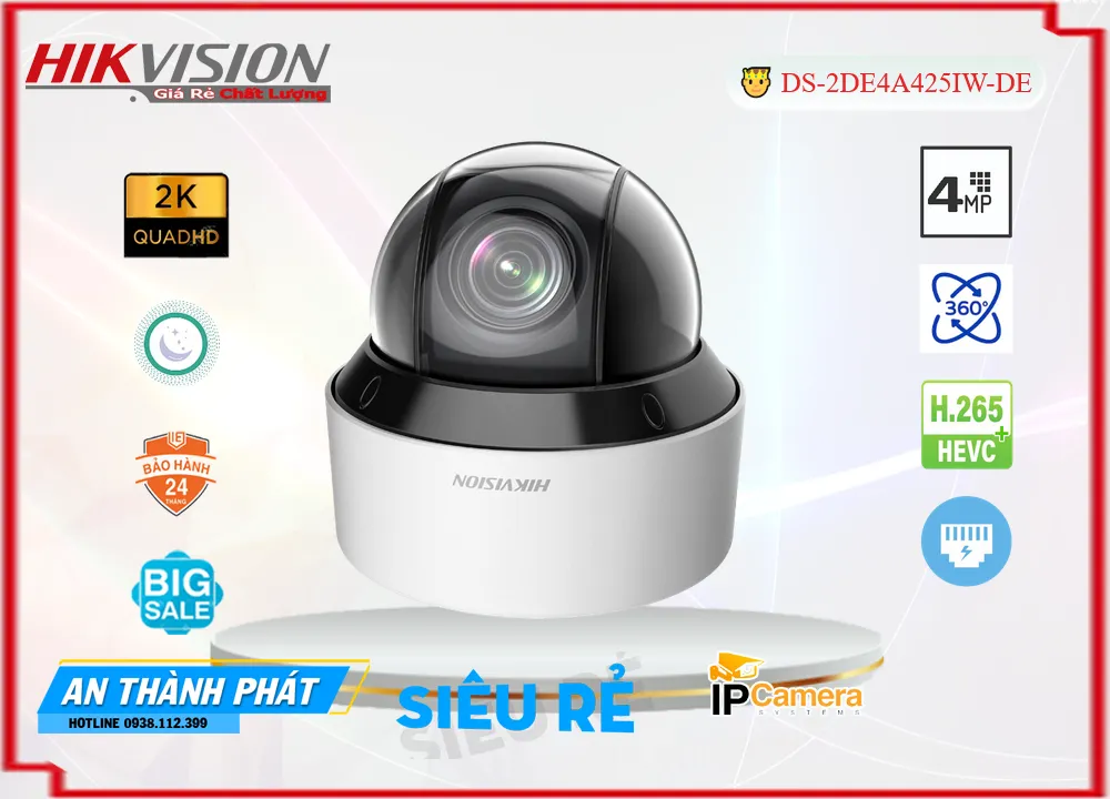 Camera Hikvision DS-2DE4A425IW-DE,DS-2DE4A425IW-DE Giá rẻ,DS-2DE4A425IW-DE Giá Thấp Nhất,Chất Lượng