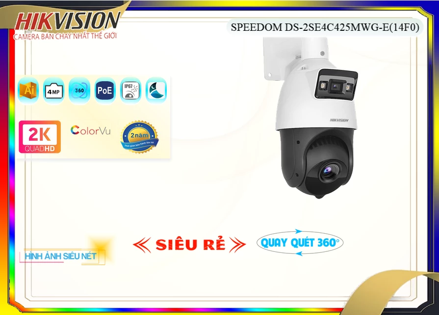 Camera Hikvision DS-2SE4C425MWG-E(14F0),thông số DS-2SE4C425MWG-E(14F0),DS 2SE4C425MWG E(14F0),Chất Lượng