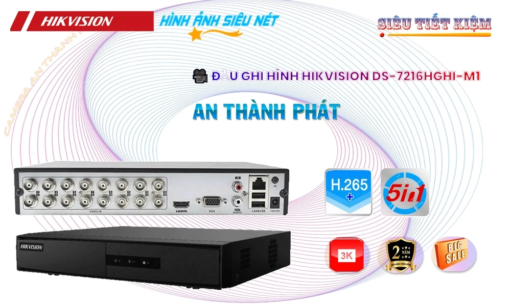 Đầu Thu KTS Hikvision DS-7216HGHI-M1 Giá tốt