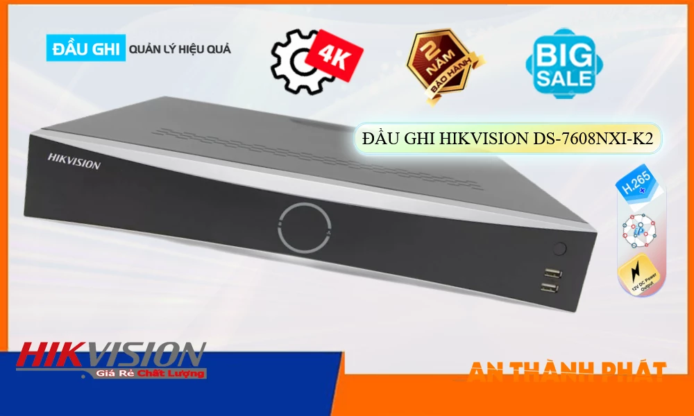 Đầu Ghi Hikvision DS-7608NXI-K2,Giá DS-7608NXI-K2,phân phối DS-7608NXI-K2,DS-7608NXI-K2Bán Giá Rẻ,Giá Bán