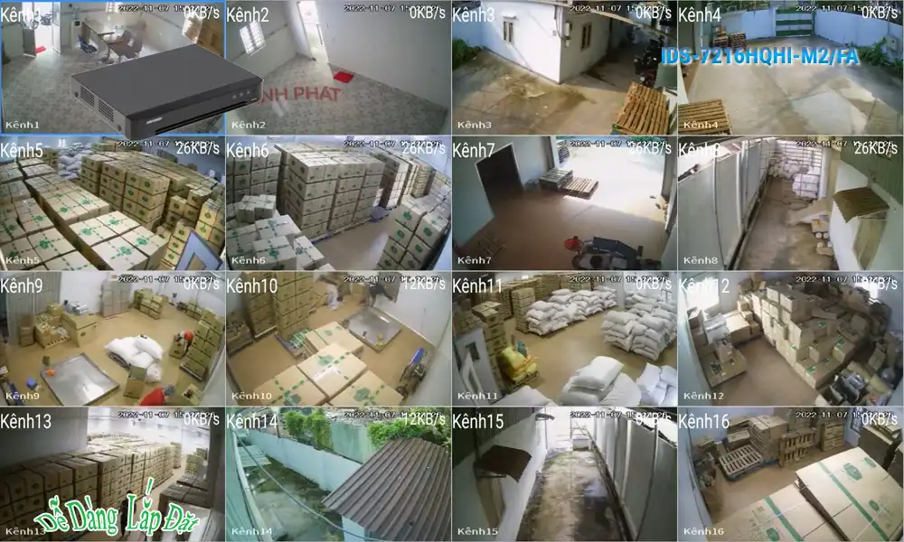 IDS-7216HQHI-M2/FA sắc nét Hikvision