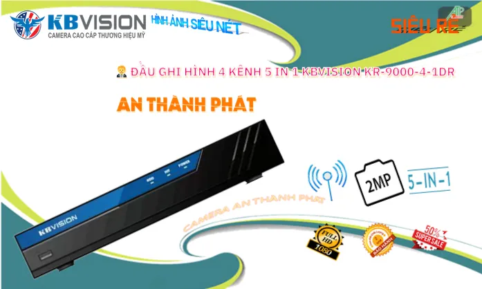 KR-9000-4-1DRThiết Bị Ghi Hình Thiết kế Đẹp KBvision ✅