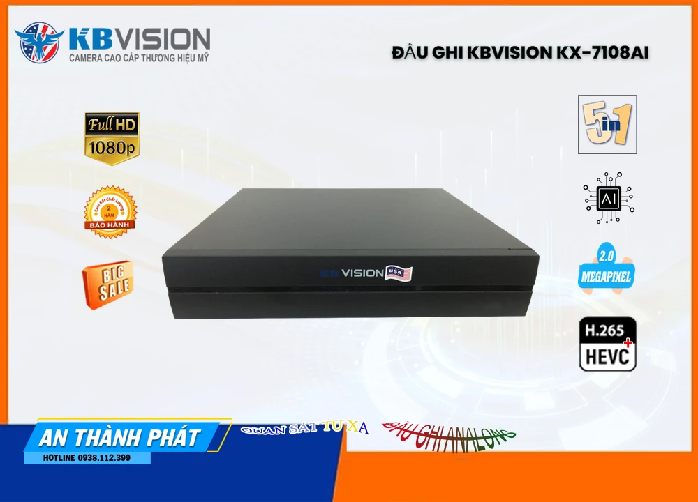 Đầu Ghi KBvision KX-7108Ai,KX-7108Ai Giá Khuyến Mãi,KX-7108Ai Giá rẻ,KX-7108Ai Công Nghệ Mới,Địa Chỉ Bán KX-7108Ai,KX