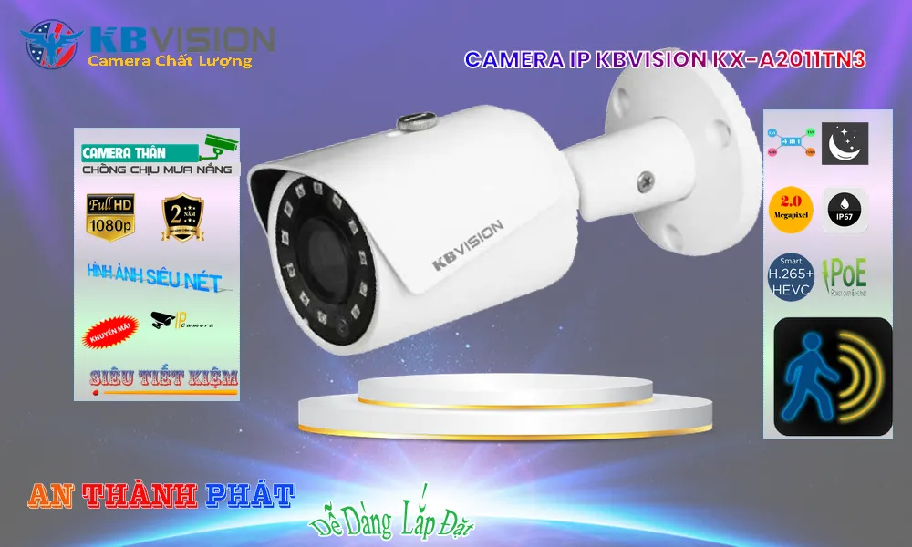 điểm nổi bật camera IP Kbvision KX-A2011TN3